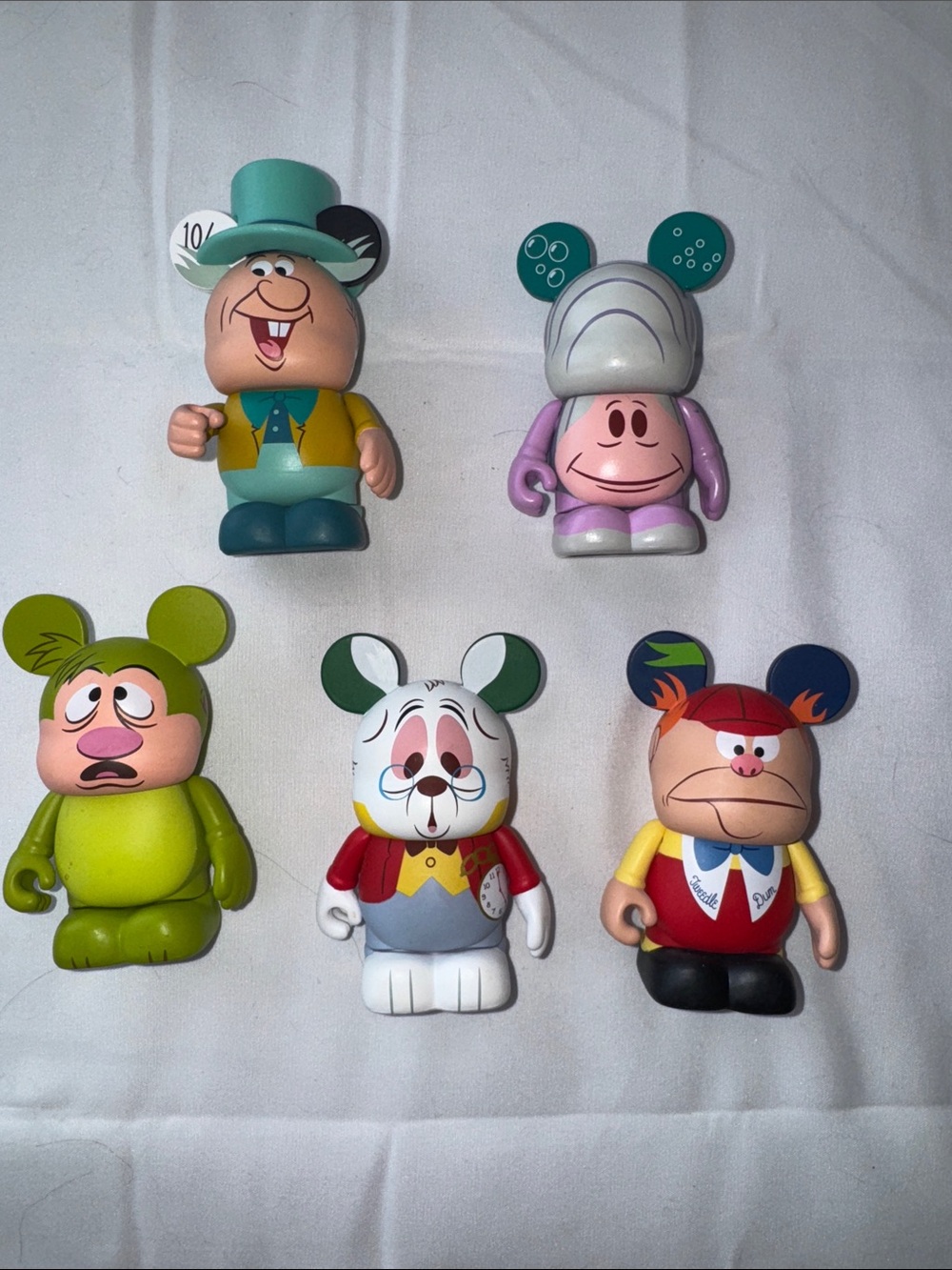 Disney Vinylmations Alice In Wonderland Series lot of 5